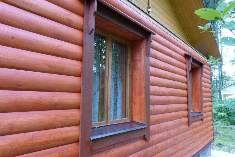 Обшивка бани снаружи блок хаусом