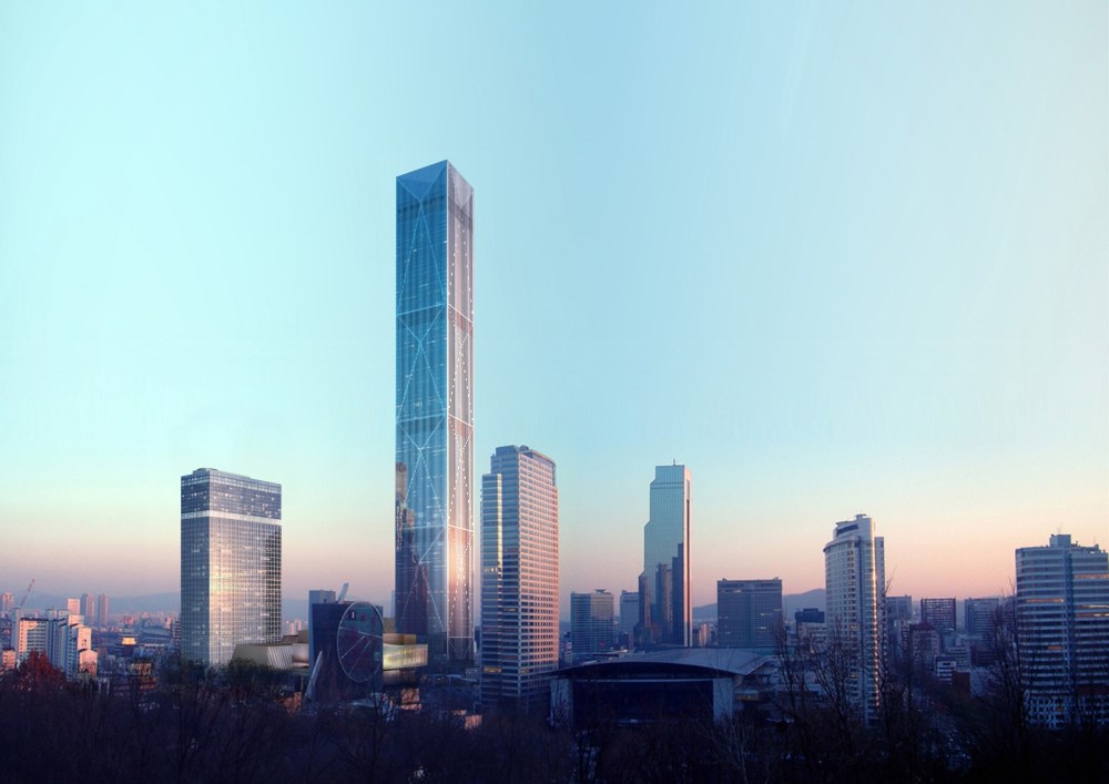 Небоскребы днем