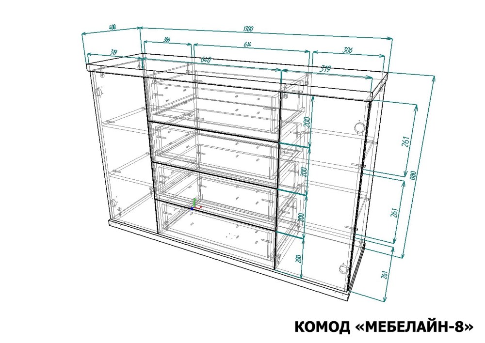Комод Мебелайн 4