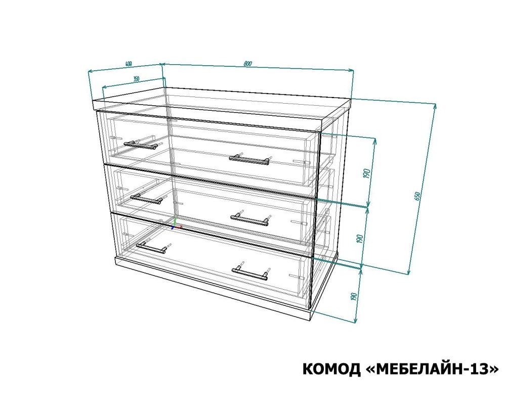 Комод габариты 860х840х430