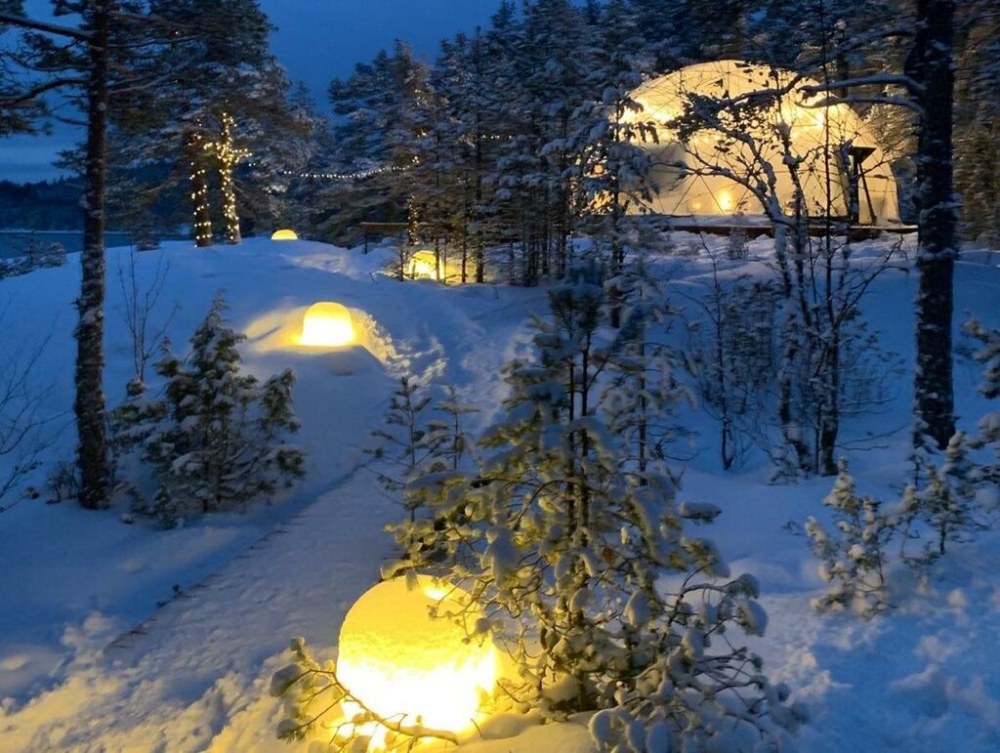 Глэмпинг Lago Ladoga зима