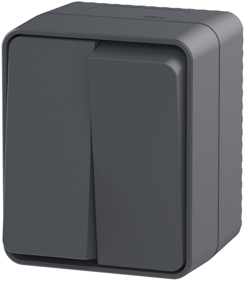 ATLASDESIGN profi54 антрацит выключатель о/у 1 -кл 10а 10 AX ip54 atn544011 se