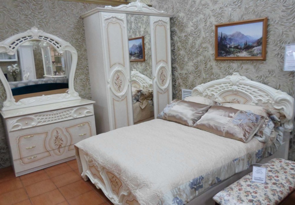 Кровать роза беж Интердизайн