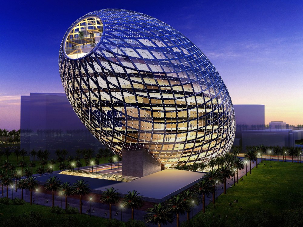 Здание-яйцо Cybertecture Egg