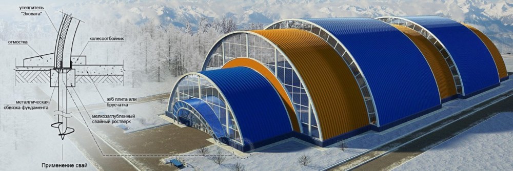 Бескаркасные арочные сооружения