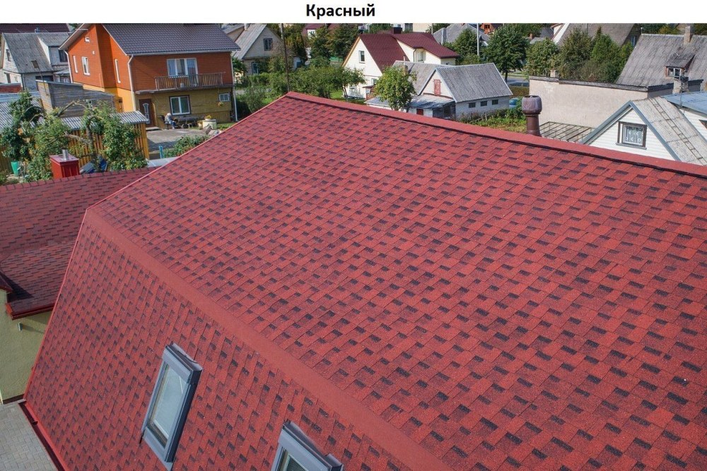 Черепица Шинглас ранчо красный