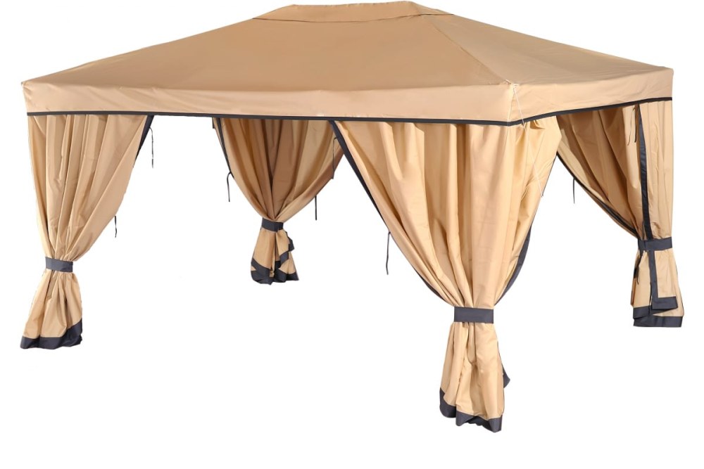Шатер Green Glade 1050, со стенками, 4 х 3 х 2.5 м бежевый