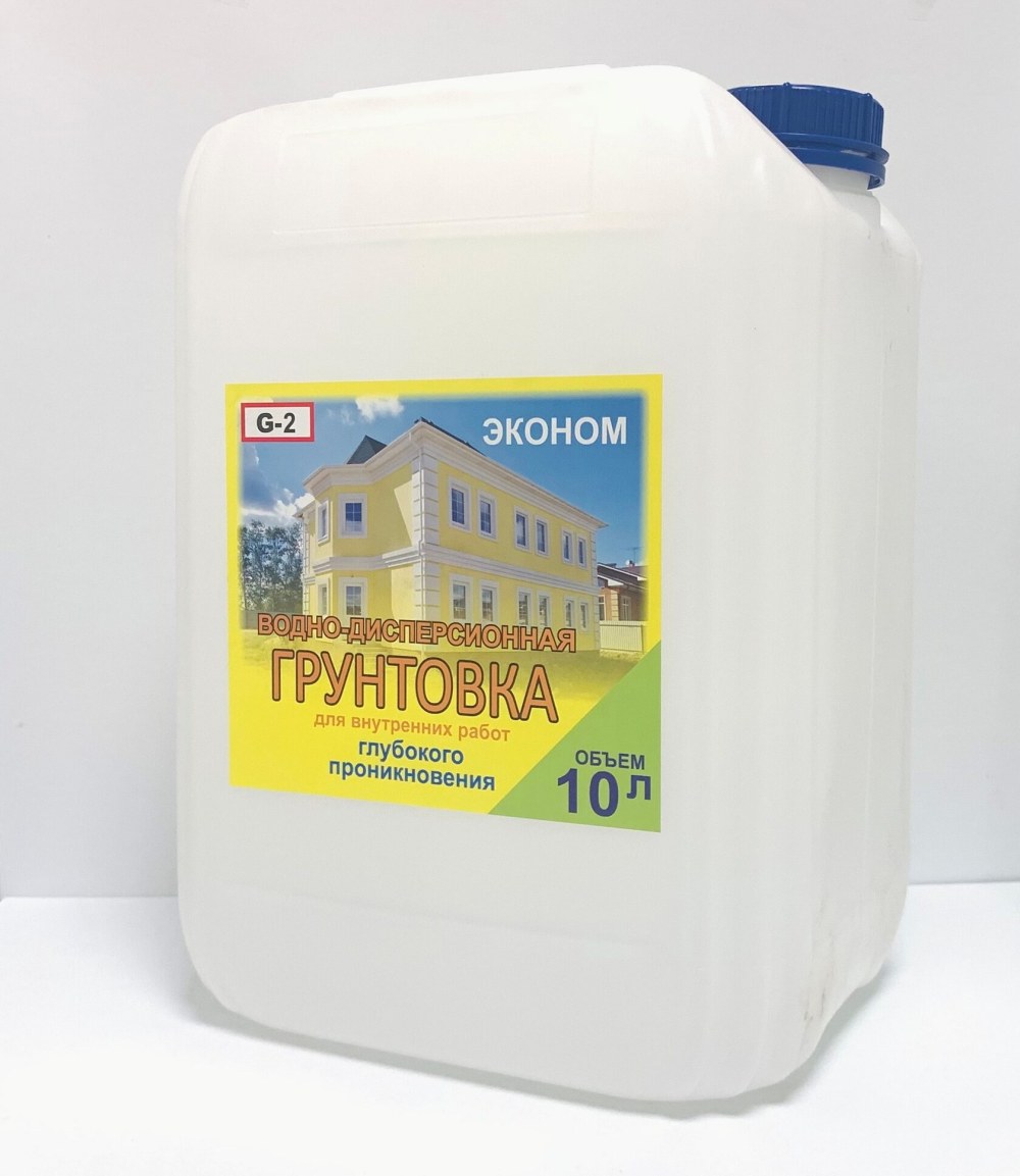 Грунтовка белого цвета для бетона