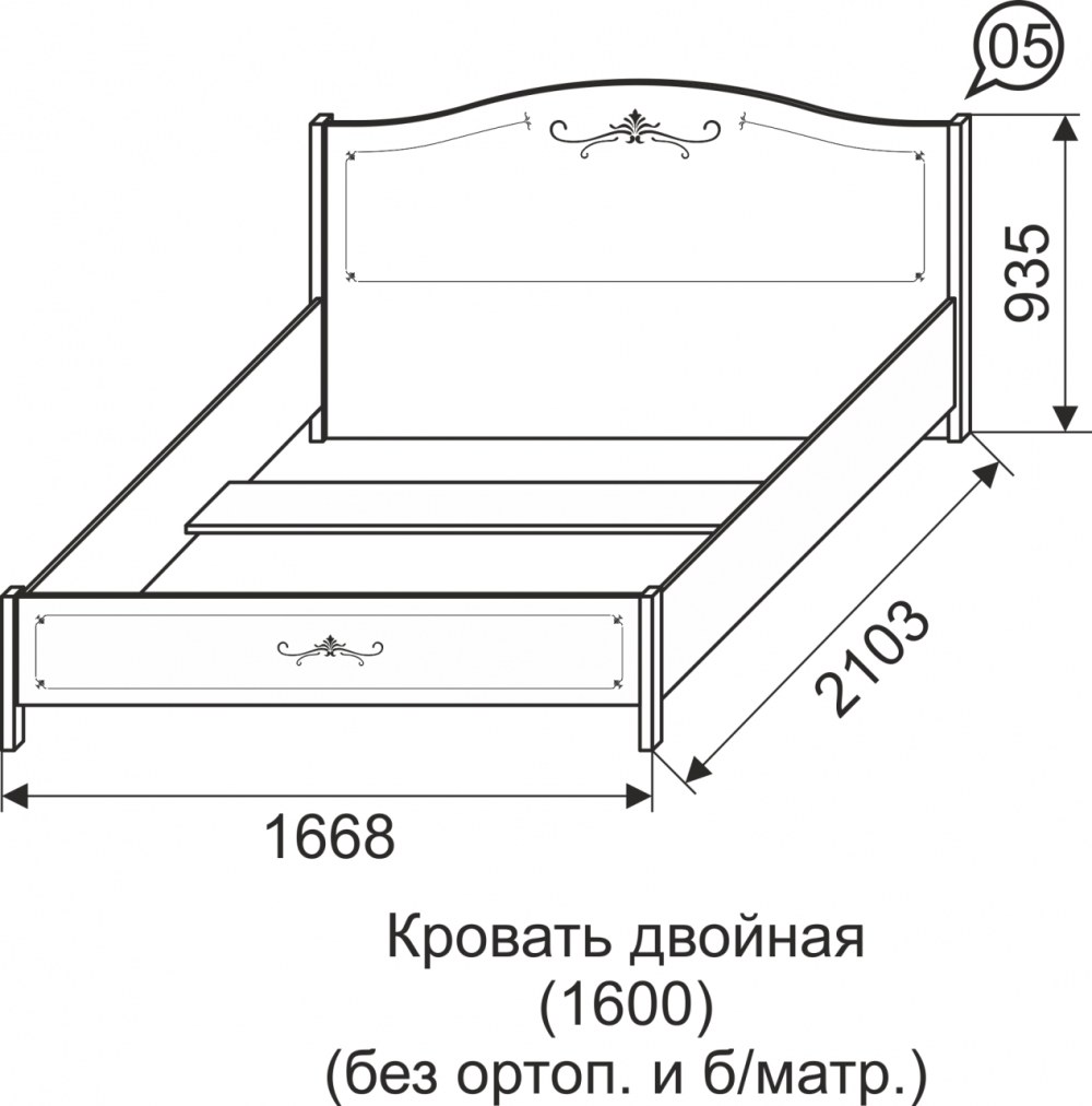 Кровать Афродита Арника