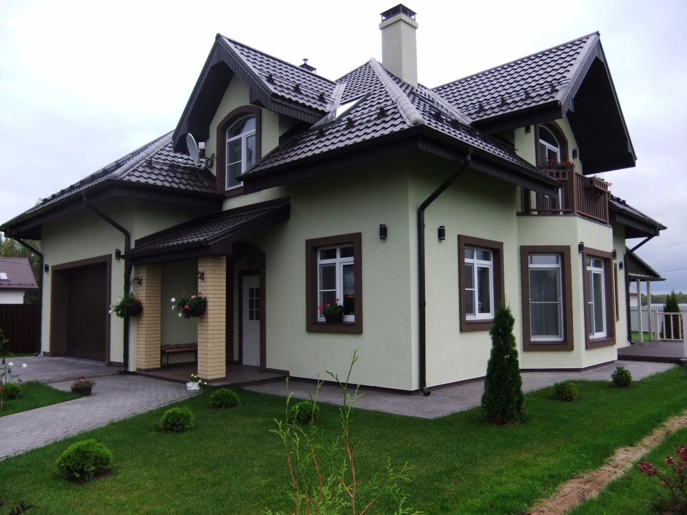 Красивые цвета фасадов домов