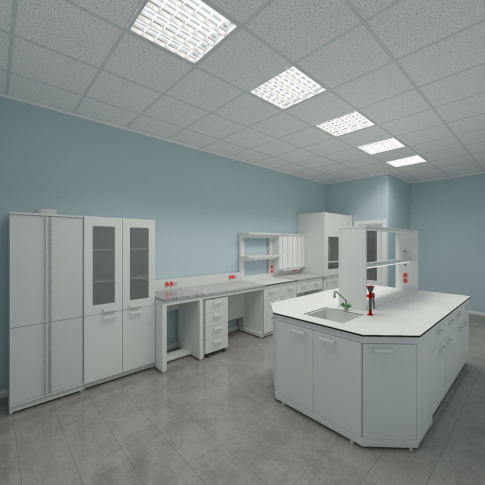 Шкаф лабораторный для реактивов Лабтех ЛК-800 ШР (сталь), 800*450*2000 c замком