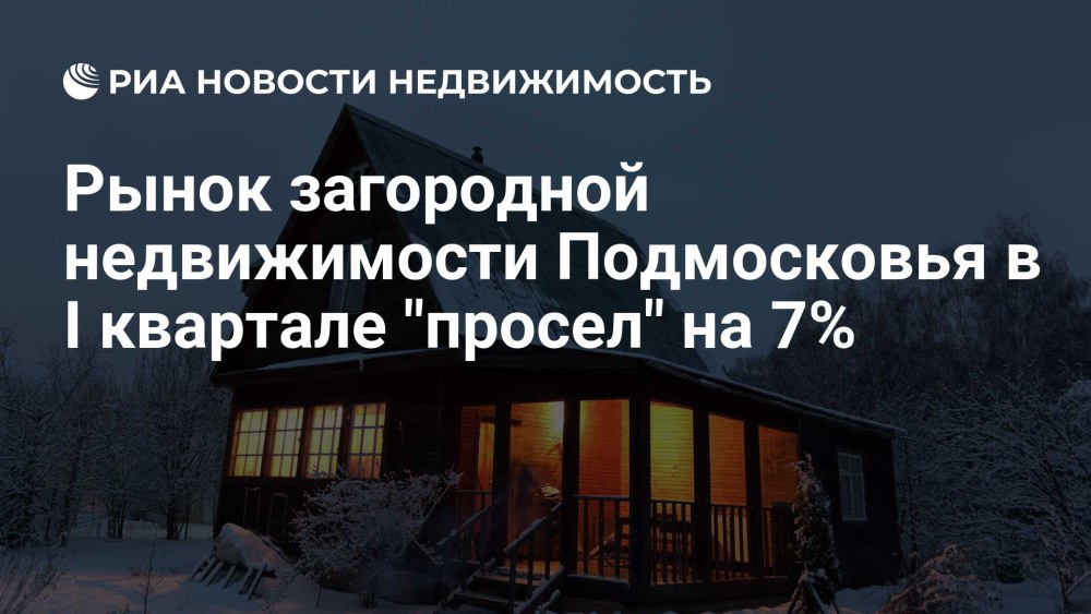 Рынок загородной недвижимости Подмосковья 2020