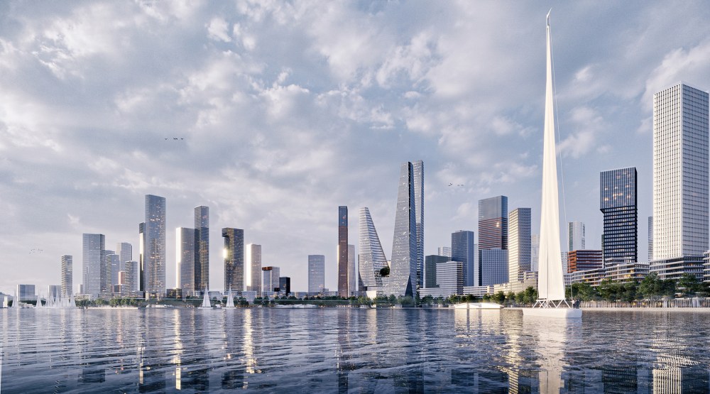 Небоскребы Южный порт Москва