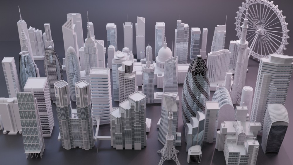 ARTSTATION - 100+ real World High detailed skyscrapers and buildings