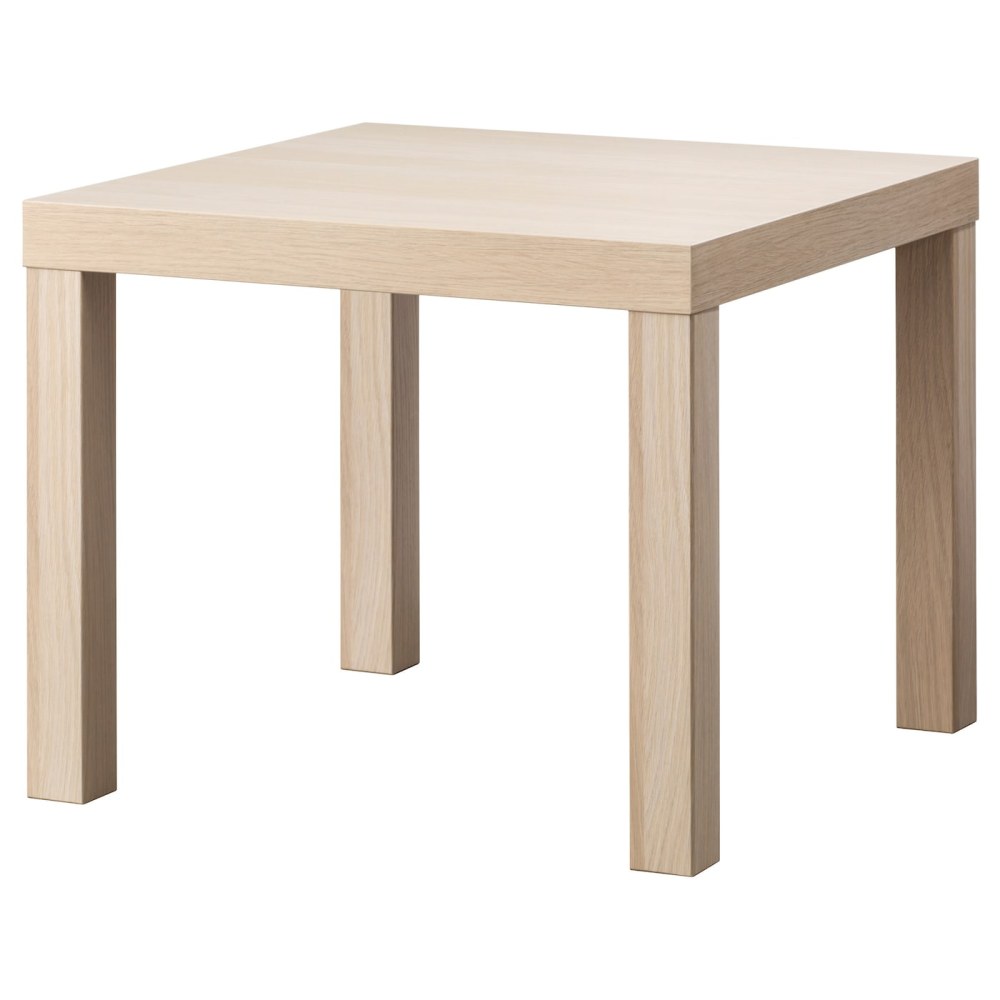 ЛАКК придиванный столик, белый, 55x55 см