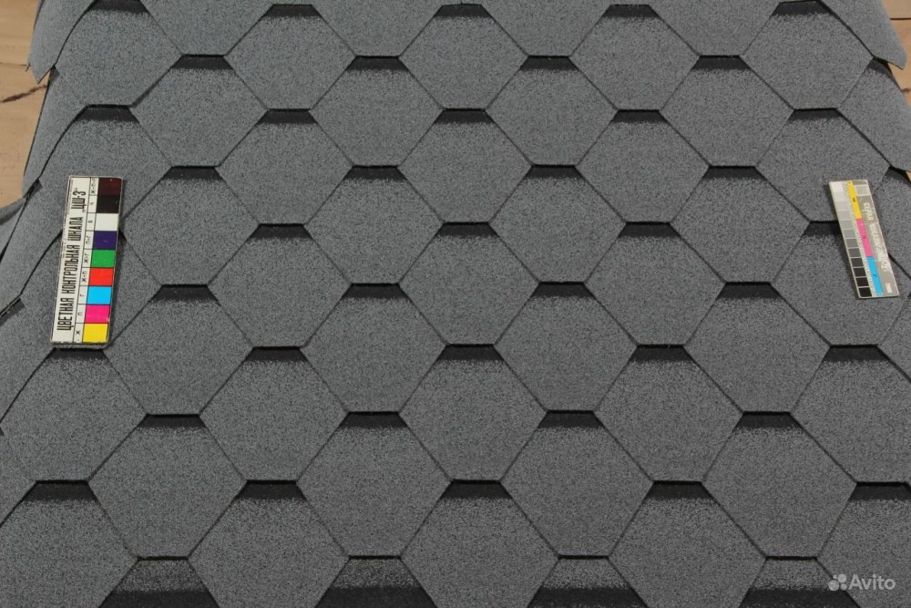 ROOFSHIELD черепица премиум Фьюжен (3м2) серый жемчуг