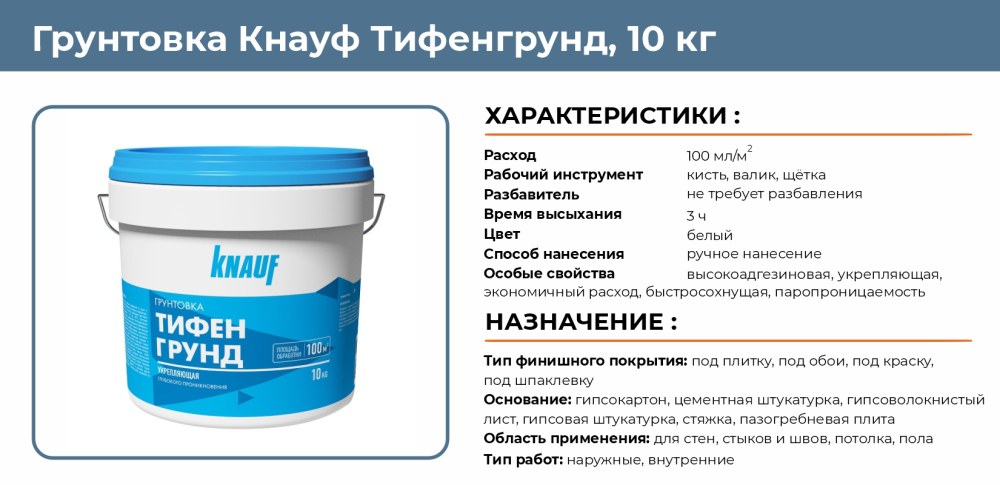 Грунтовка Кнауф-Тифенгрунд ххх