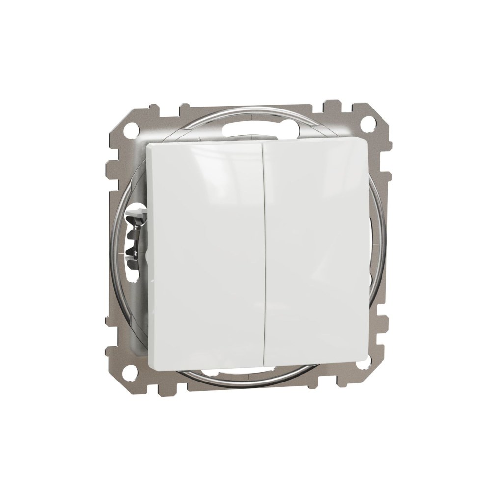 Переключатель проходной Schneider Electric Sedna Design 2 клавиши
