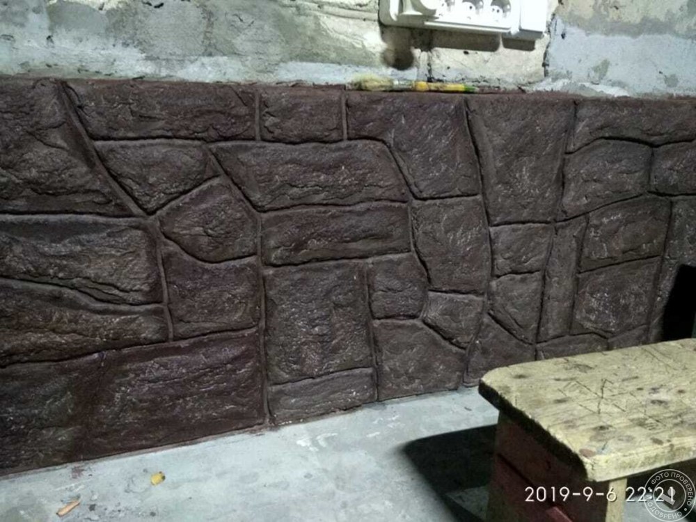 Декоративный камень из бетона