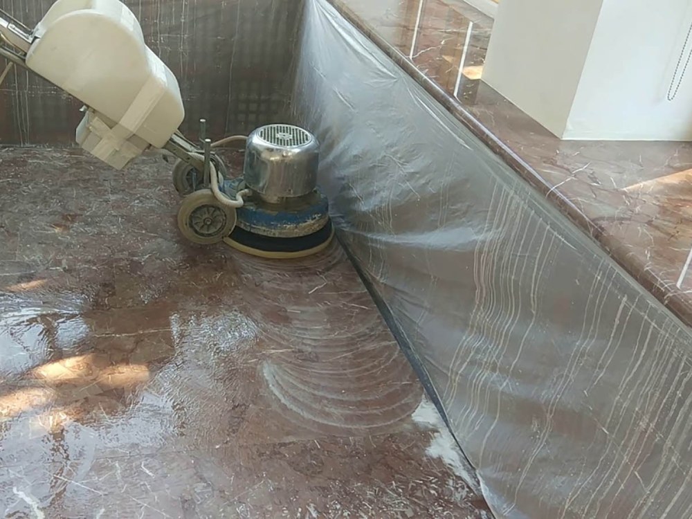 Шлифовка мраморного пола