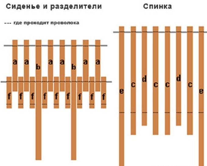 Стул шезлонг Кентукки чертеж