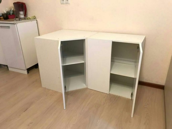 Угловой шкаф кухонный напольный Леруа