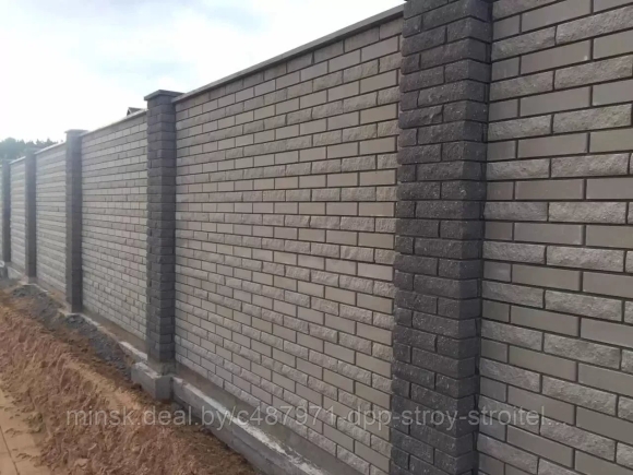 Серый гиперпрессованный кирпич