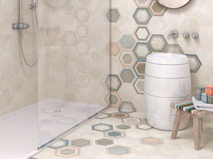 Плитка Vives hexagono Bushmills Multicolor