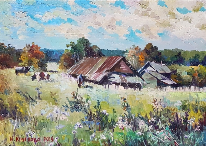 Сельская живопись художника Мазеева