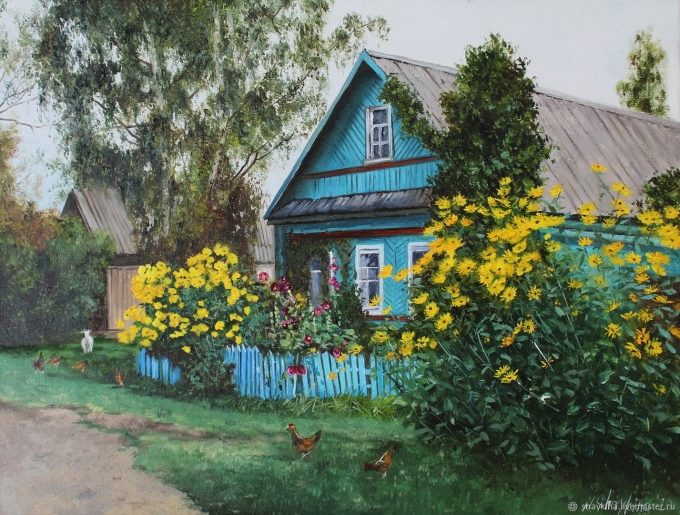 Художник Сергей Малов Деревенские пейзажи