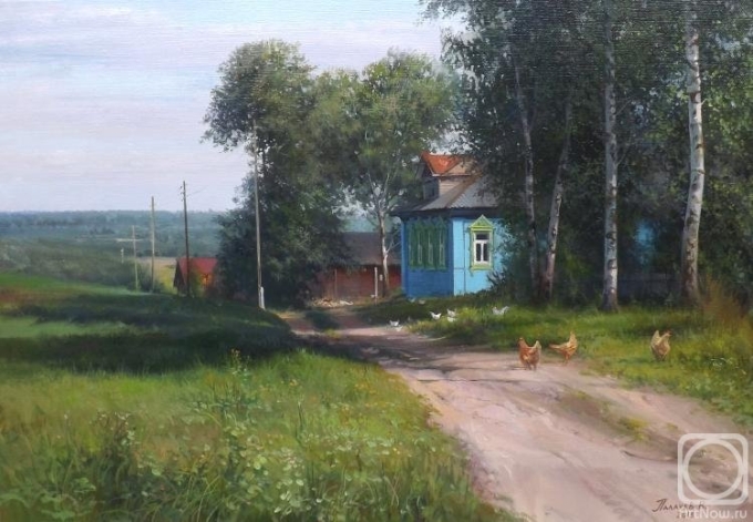 Палачев Вячеслав Деревенские пейзажи картины