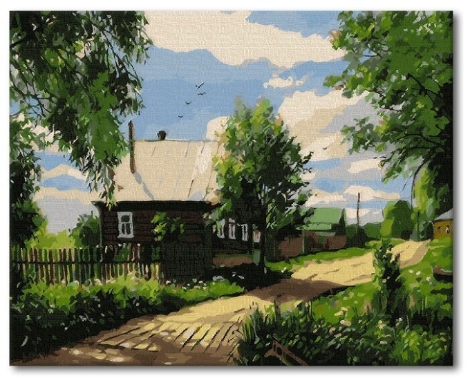 Художник Наталья Шайкина картины деревенский пейзаж