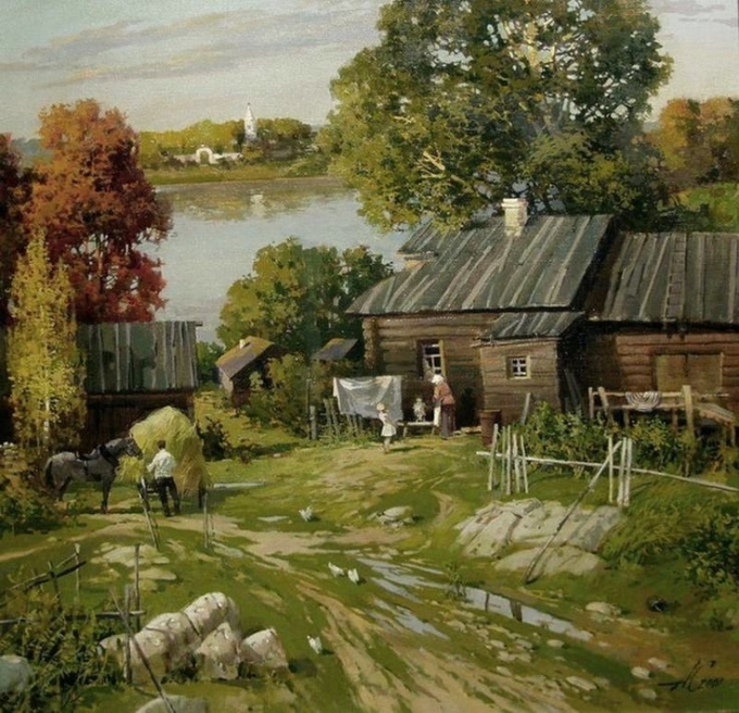 Епишин художник деревенский пейзаж