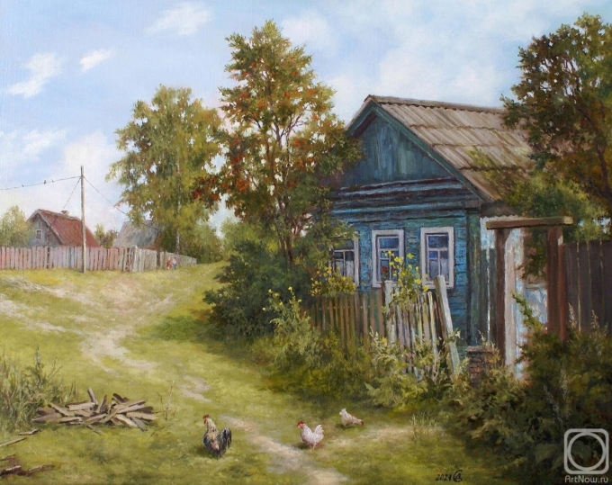Художник Сергей Дорофеев картины деревня
