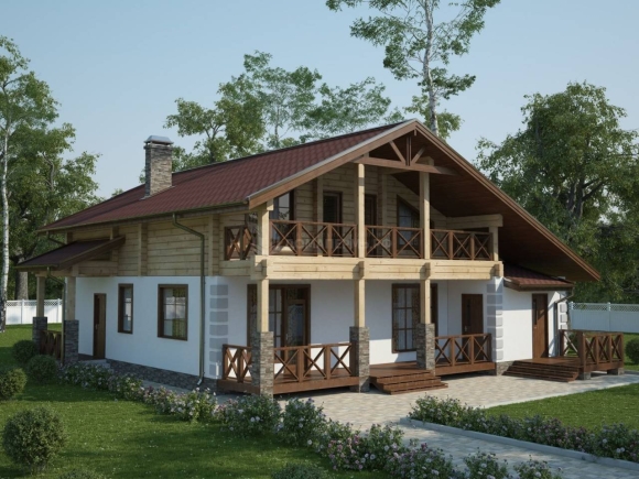 Дом из клееного бруса good Wood