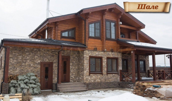 Комбинированные дома из камня и дерева