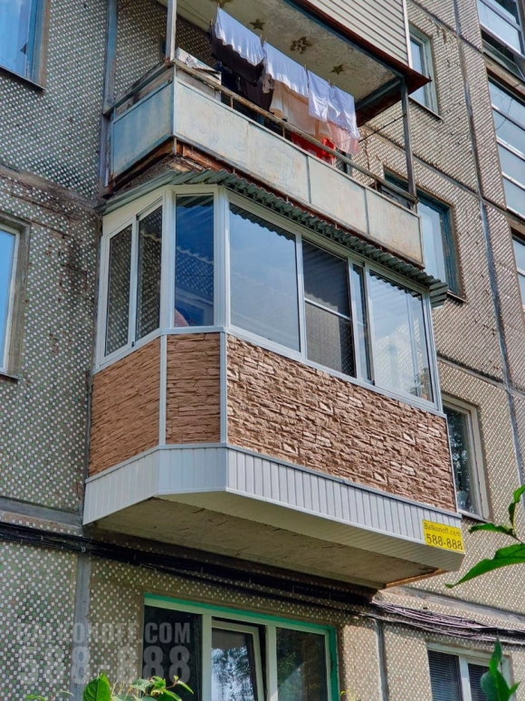 Внешняя отделка балкона