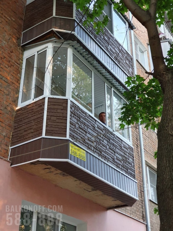 Наружная отделка балкона