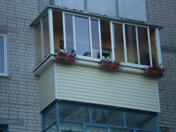 Наружная отделка балкона