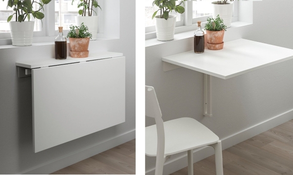 Стол откидной стенного крепежа ikea