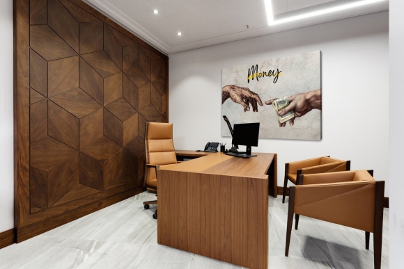 Шпонированные панели Topperfo Micro Ulme Stone Edition Acoustic Wood Panel