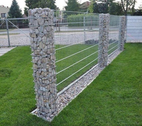 Пергоны забор из габионов