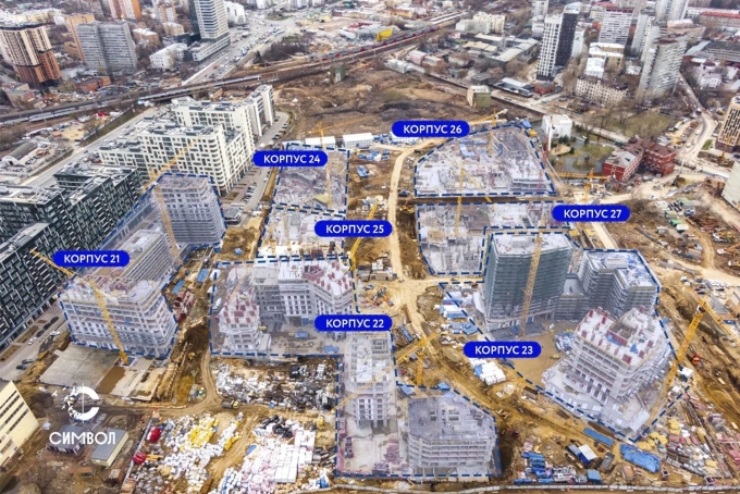 План застройки ЖК символ Москва