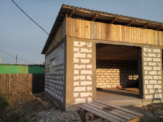Постройка гаража