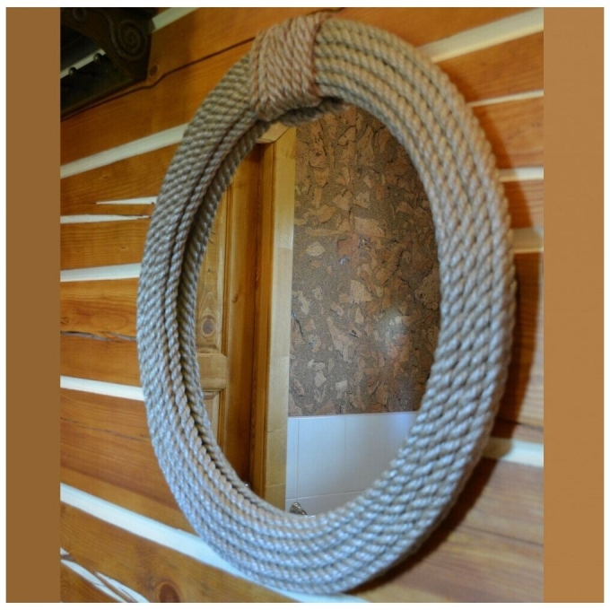 Рама для зеркала из каната
