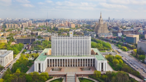 Дом правительства Москва вид сверху