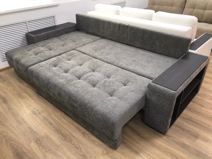 Диван угловой Boss XL ALKANTARA серый