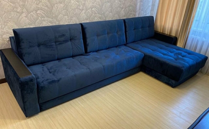 Диван босс Макс монолит синий