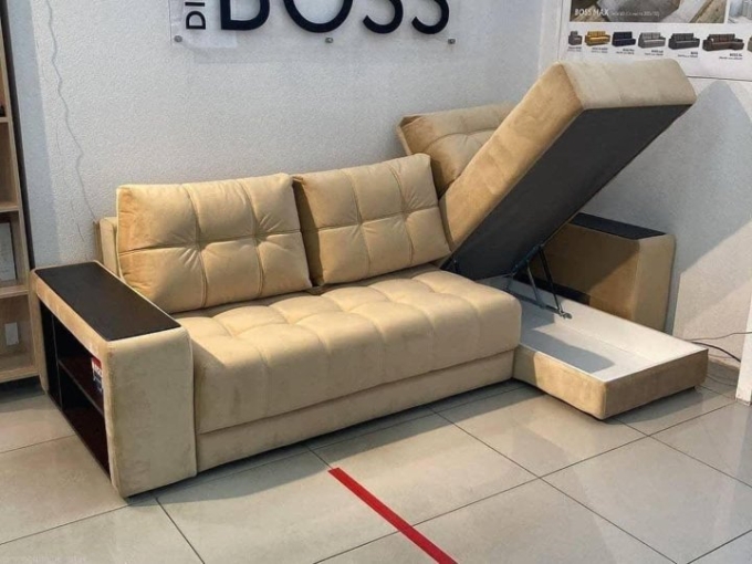 Диван Boss велюр Monolit Санд