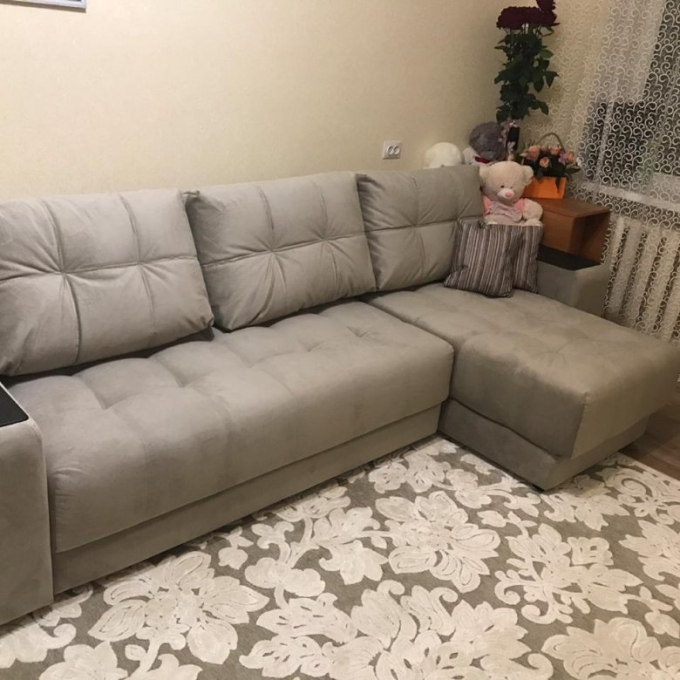 Boss XL диван угловой ALKANTARA шоколад